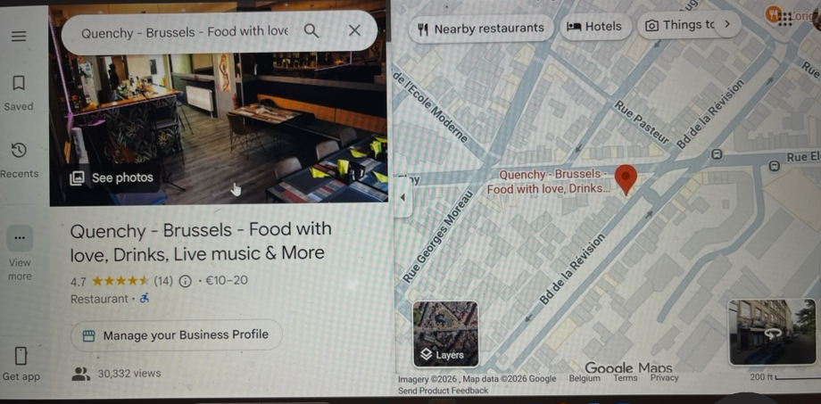 Over te nemen zaak Brussel - Horeca - N9PFH